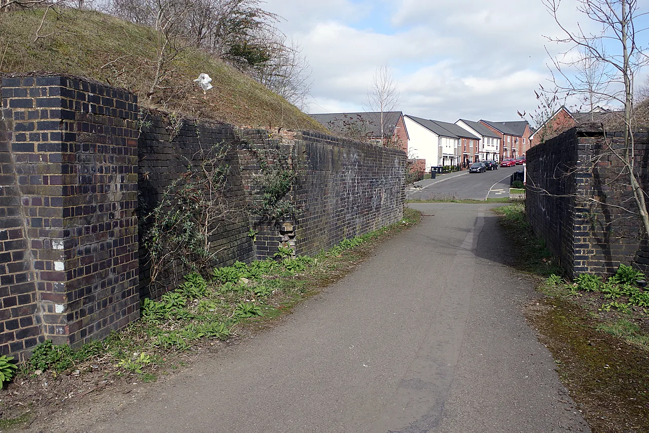 The end of Hunters Lane, Rugby. Warwickshire County Council's recycling centre is on the same road.